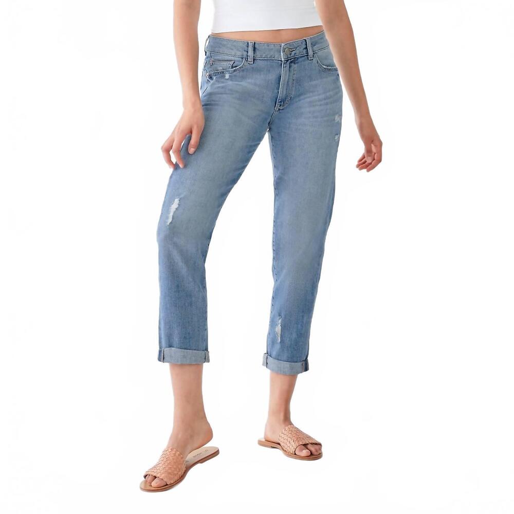 NEW DL1961 - WOMEN'S riley boyfriend straight jeans in washburn